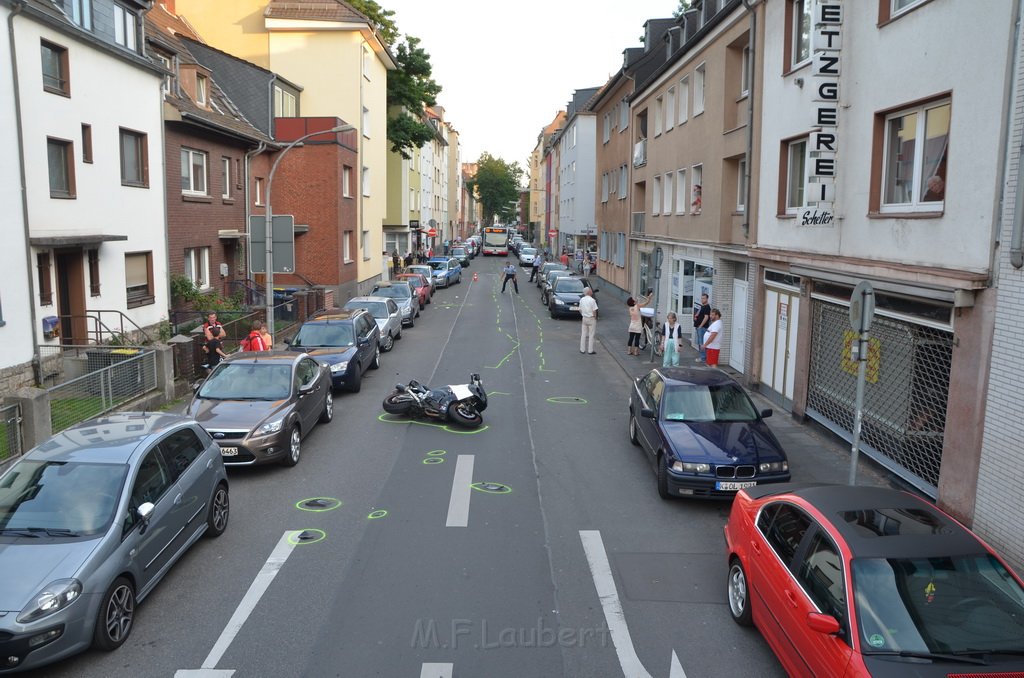 VU Alleinunfall Krad Koeln Kalk Buchforststr P29.JPG - Miklos Laubert